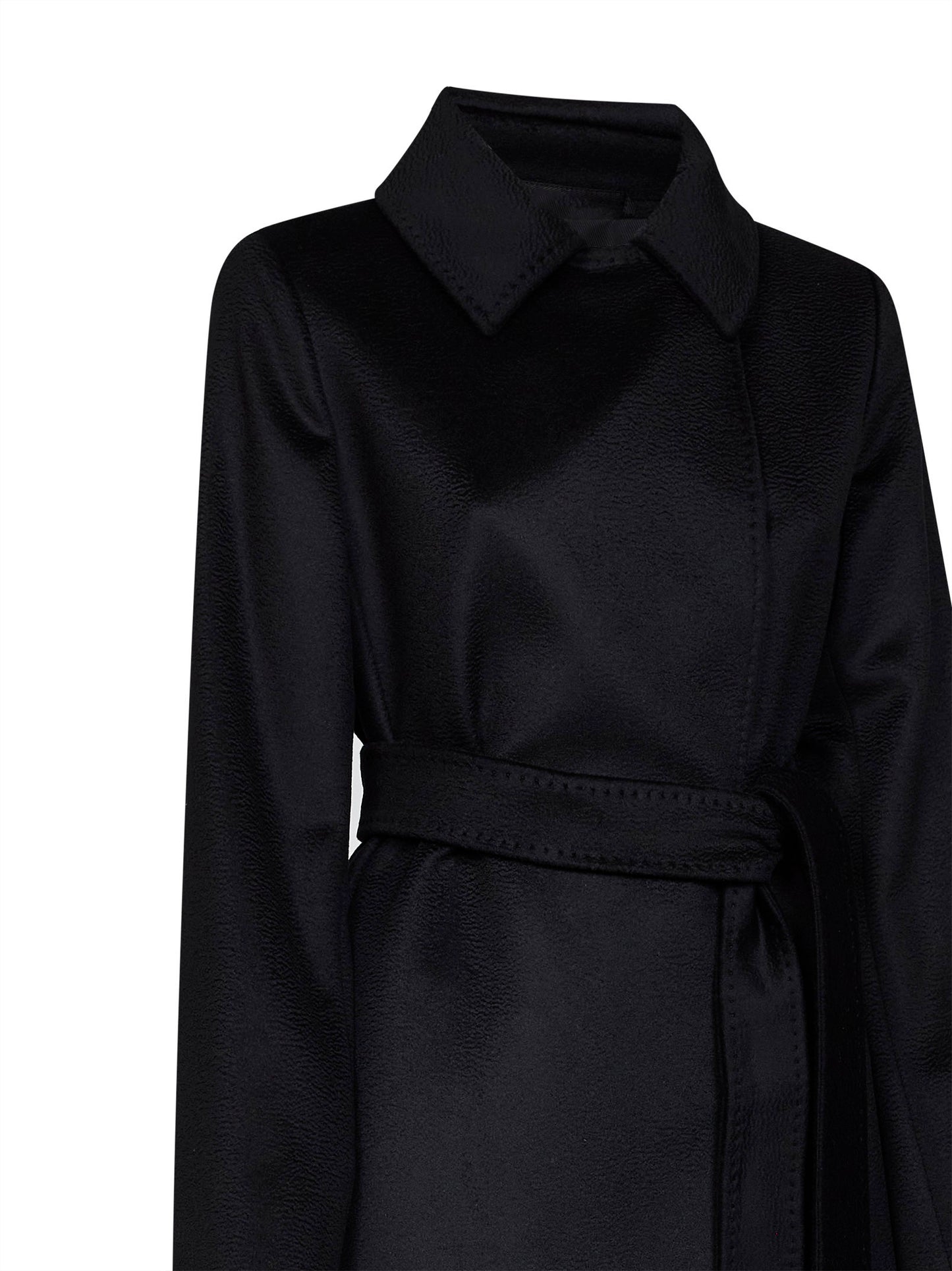 Cappotto lungo a vestaglia BCOLLAG nero