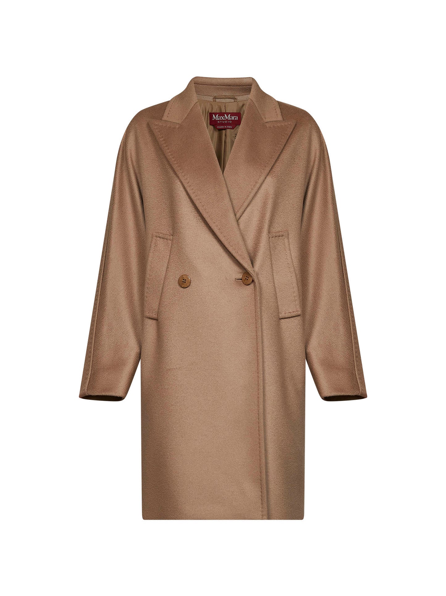 Cappotto midi doppiopetto MSTMASTRO cammello