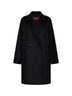 Black MSTMASTRO double-breasted midi coat