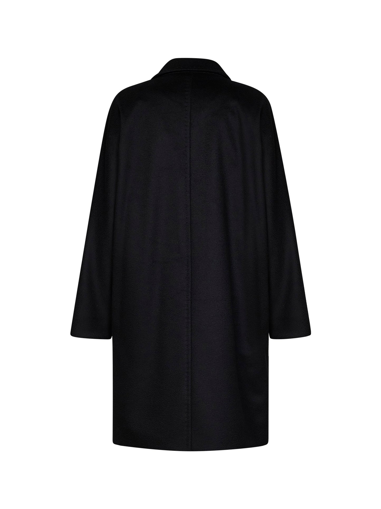 Black MSTMASTRO double-breasted midi coat