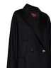 Black MSTMASTRO double-breasted midi coat