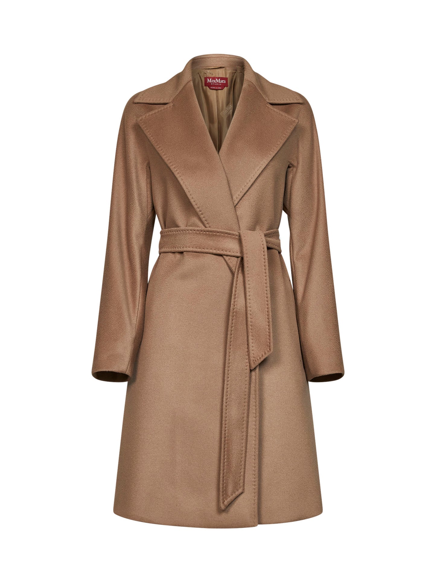 Cappotto a vestaglia con cintura MSTDRAVENNA cammello