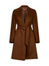 Cappotto a vestaglia con cintura MSTDRAVENNA cuoio