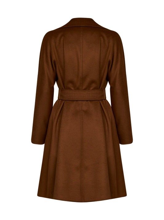 Cappotto a vestaglia con cintura MSTDRAVENNA cuoio
