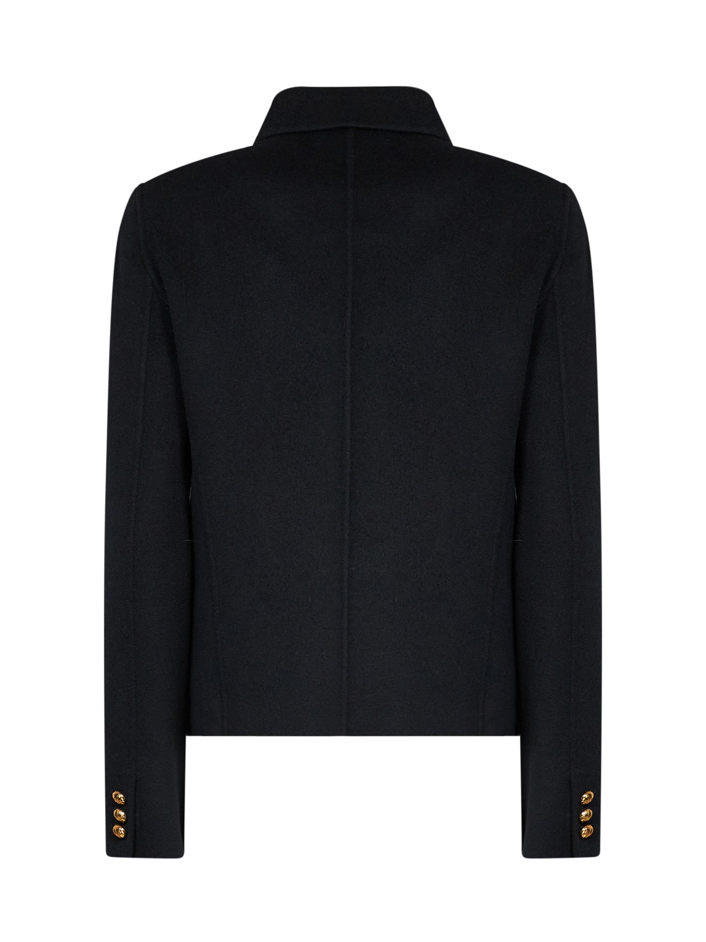 Black wool-blend MSTVENERE varsity jacket