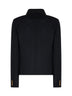 Black wool-blend MSTVENERE varsity jacket
