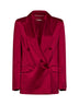 Ruby envers satin MSEARCA double-breasted blazer