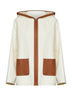 White MSTCOMICA short hooded coat