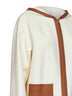 White MSTCOMICA short hooded coat