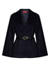 Blue MSTABISSI belted short coat