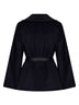 Blue MSTABISSI belted short coat
