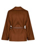 Tan MSTABISSI belted short coat