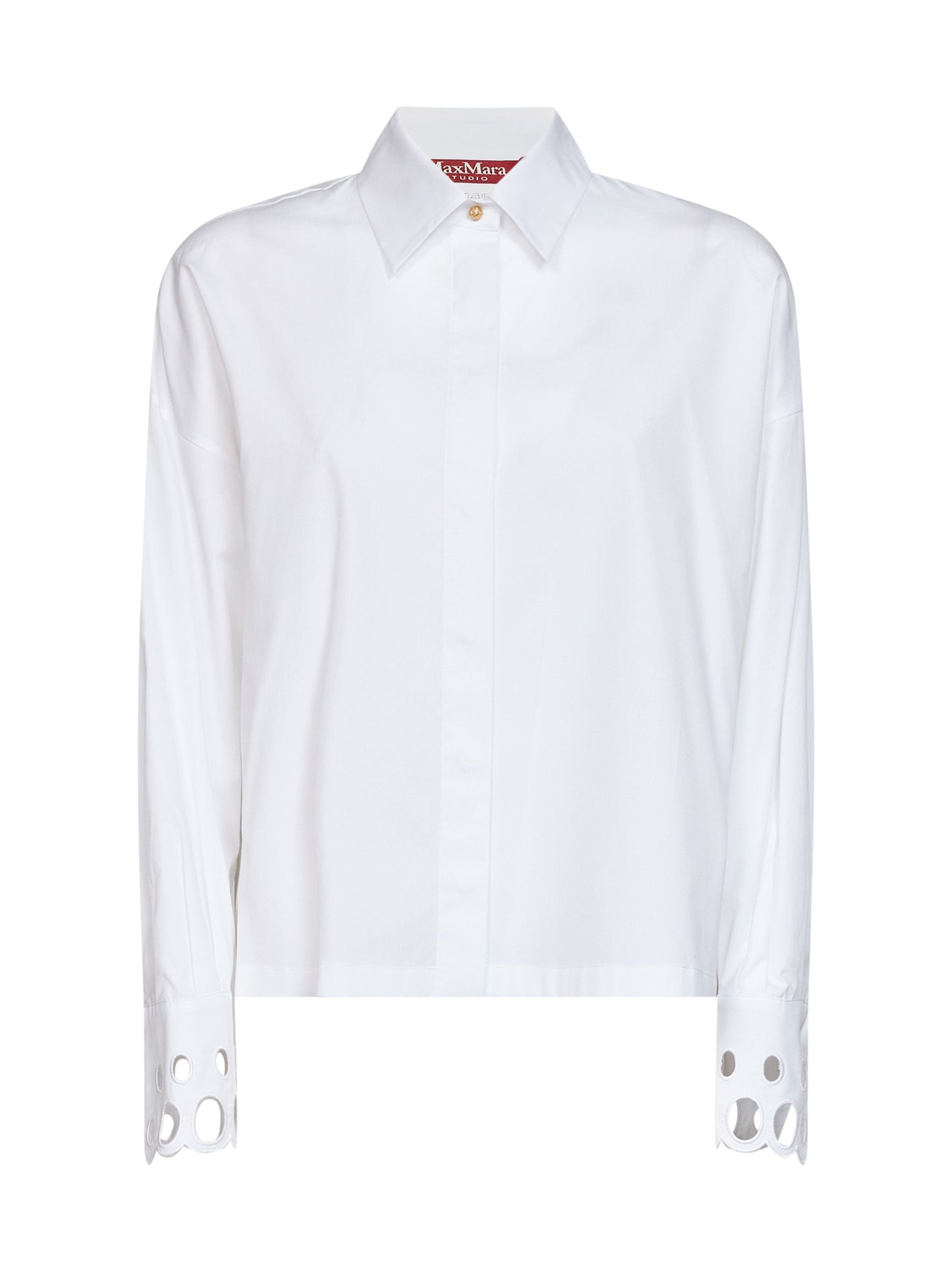 Camicia MSTSTAFFA in popeline di cotone bianco ottico