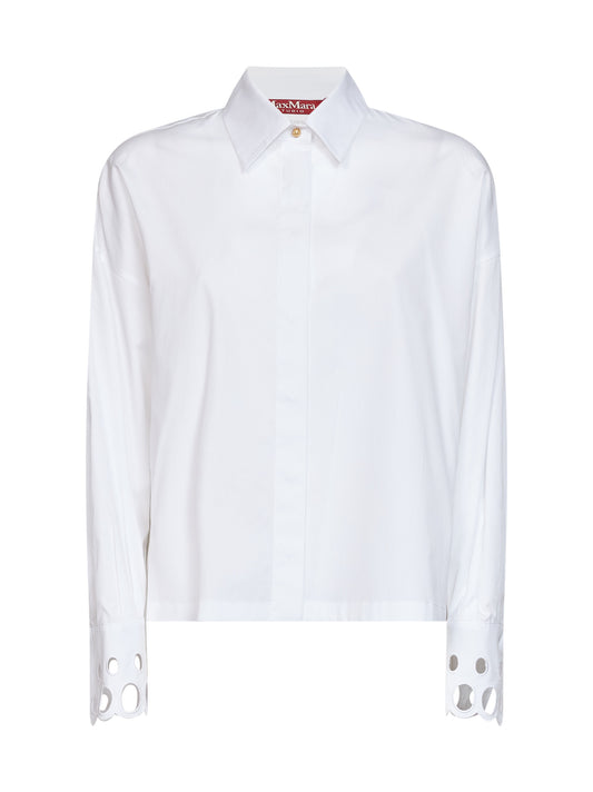 Optical white cotton poplin MSTSTAFFA shirt