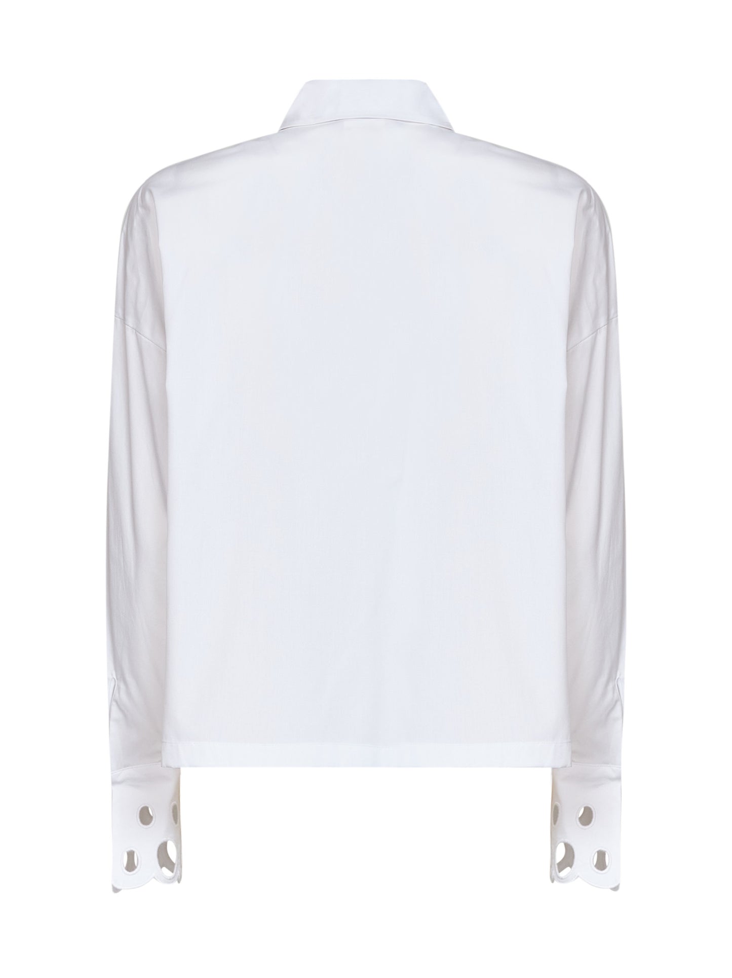 Camicia MSTSTAFFA in popeline di cotone bianco ottico
