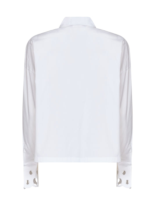 Optical white cotton poplin MSTSTAFFA shirt