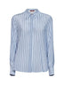 Light blue crêpe de Chine MSTFLIRT striped shirt