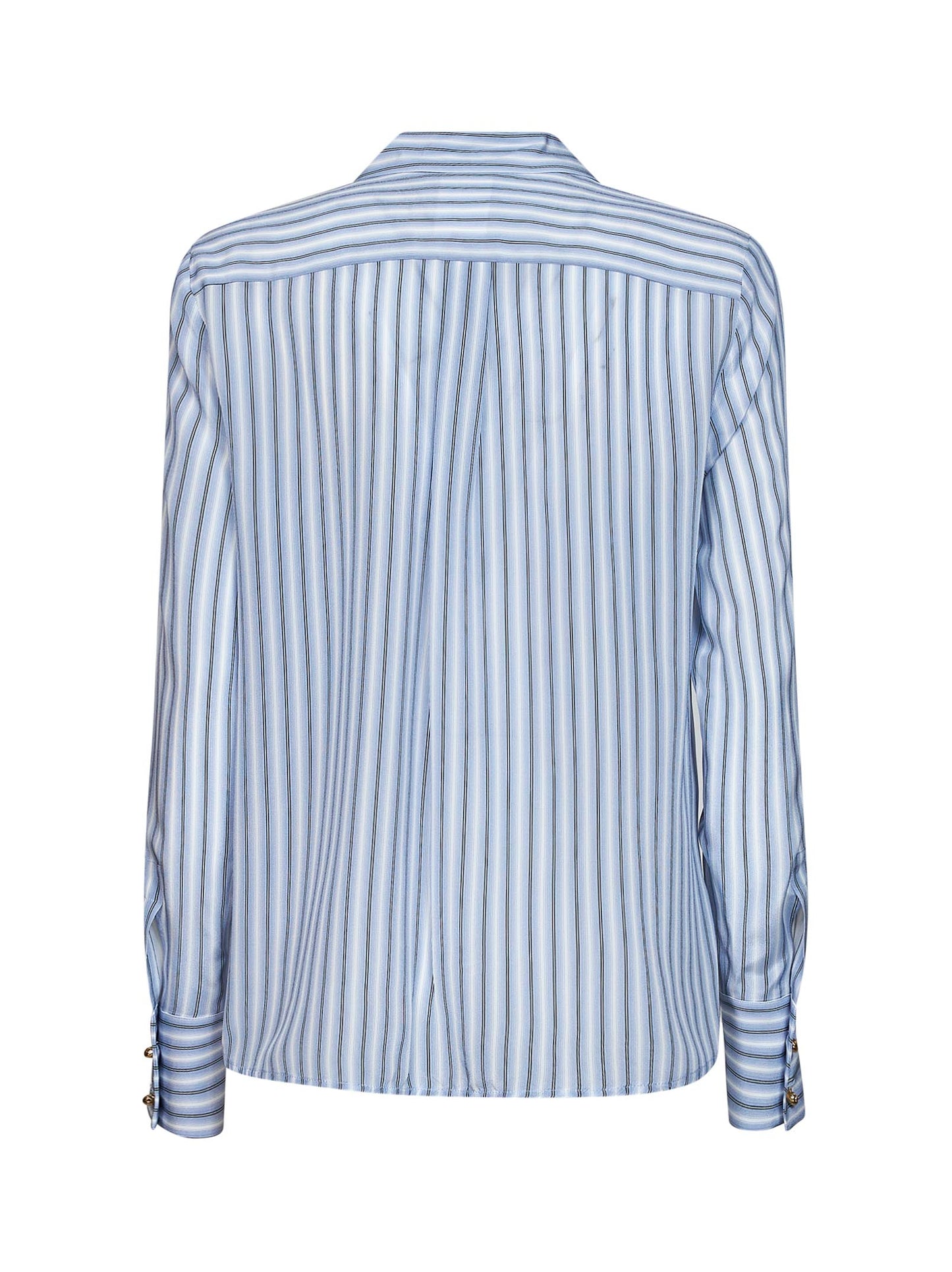 Light blue crêpe de Chine MSTFLIRT striped shirt