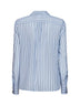 Light blue crêpe de Chine MSTFLIRT striped shirt