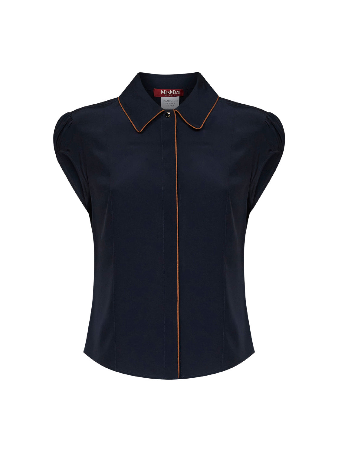 Blue crêpe de Chine MSTSKIPPER shirt