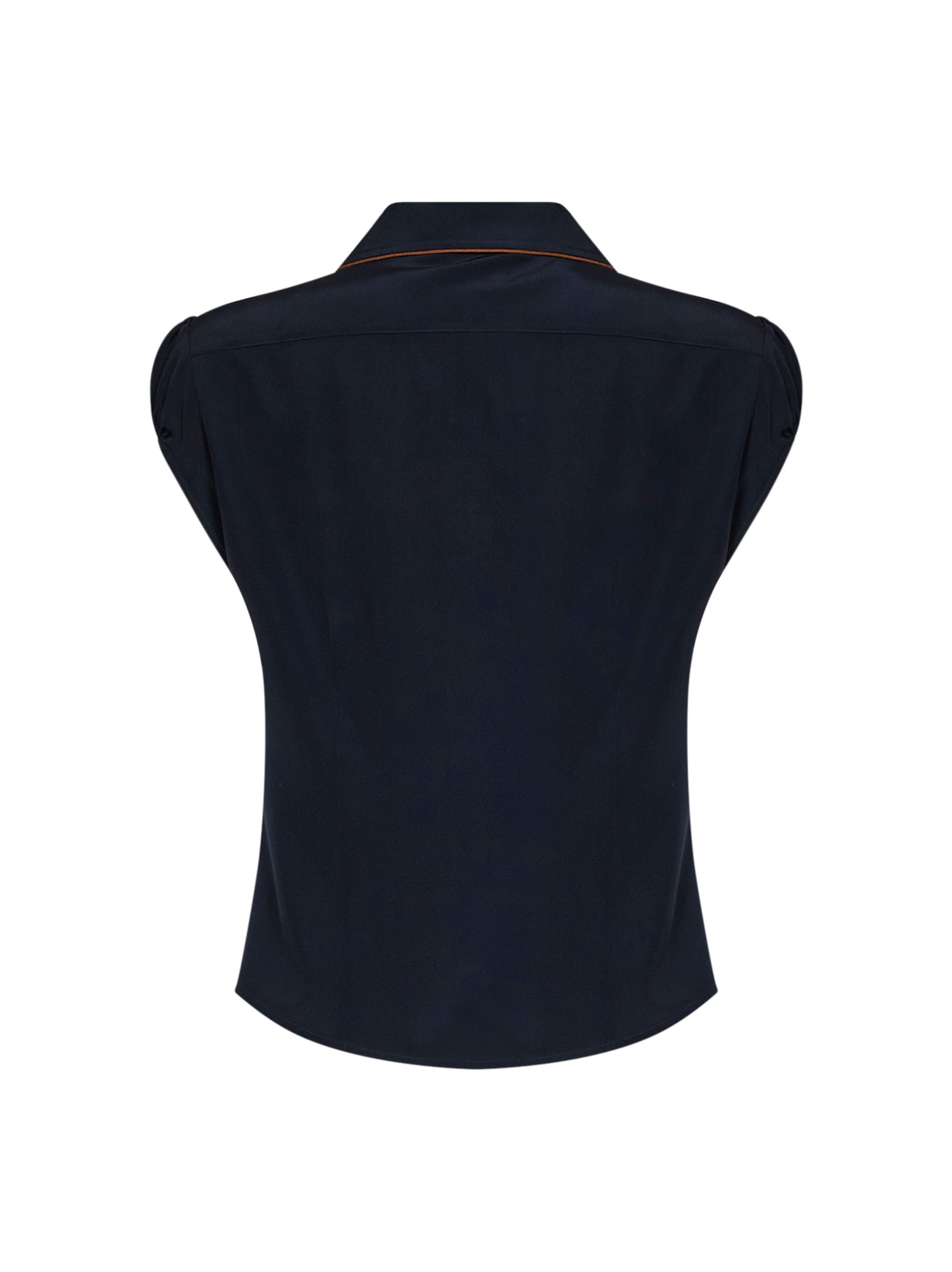 Blue crêpe de Chine MSTSKIPPER shirt