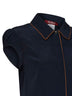 Blue crêpe de Chine MSTSKIPPER shirt