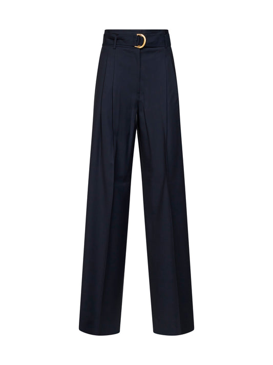Blue high-waisted MSTSERIO trousers