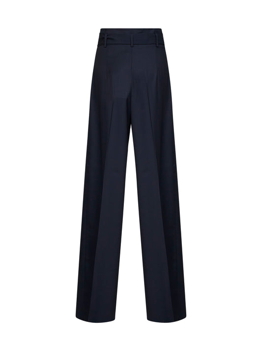 Blue high-waisted MSTSERIO trousers