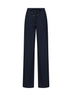Blue MSTCRISMA wide-leg trousers