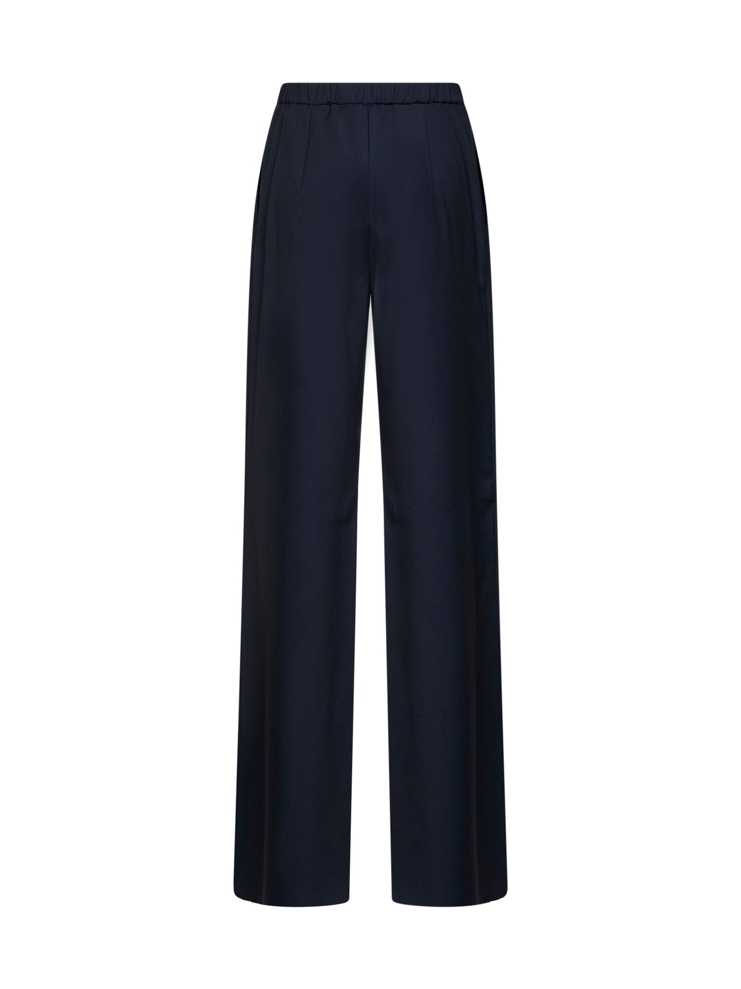 Blue MSTCRISMA wide-leg trousers