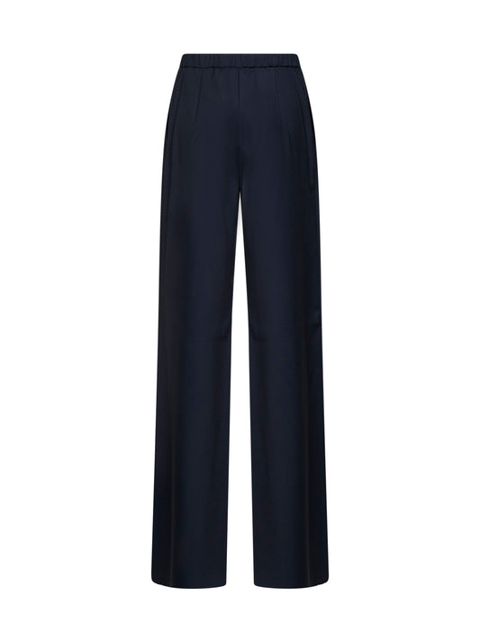 Blue MSTCRISMA wide-leg trousers