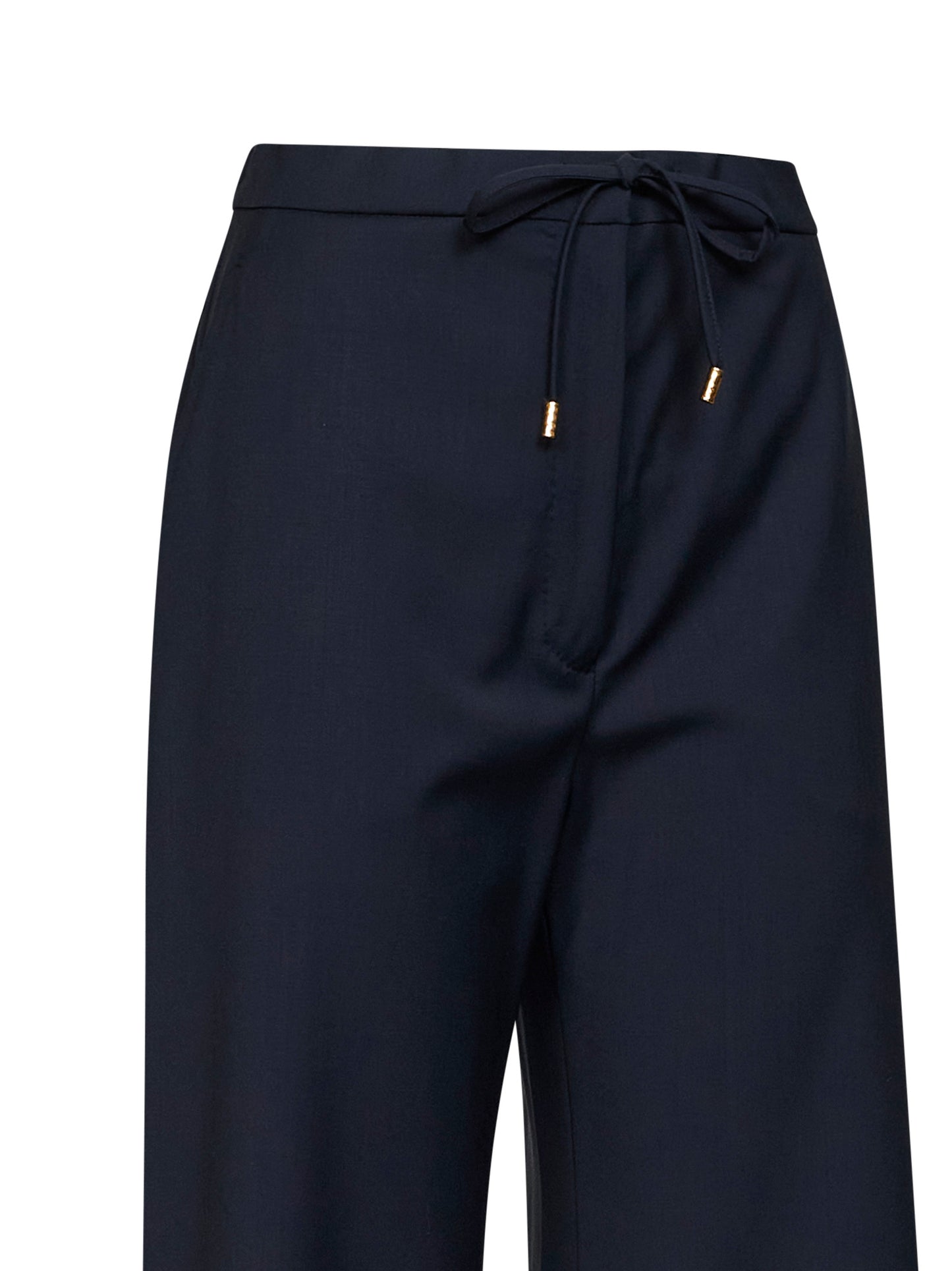 Blue MSTCRISMA wide-leg trousers