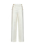 Ivory white cotton MSTBETULLA palazzo trousers