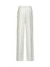 Ivory white cotton MSTBETULLA palazzo trousers