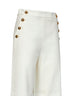 Ivory white cotton MSTBETULLA palazzo trousers