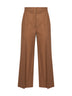 Pantaloni culotte MSTMARENGO in lana castagna