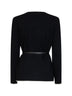 Cardigan con cintura MSTDENTE in maglia compatta nera