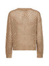 Maglia boxy con paillettes MSTGEYSER cammello