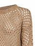Maglia boxy con paillettes MSTGEYSER cammello
