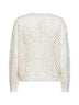 White knit MSTGEYSER boxy sequin top