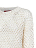 White knit MSTGEYSER boxy sequin top