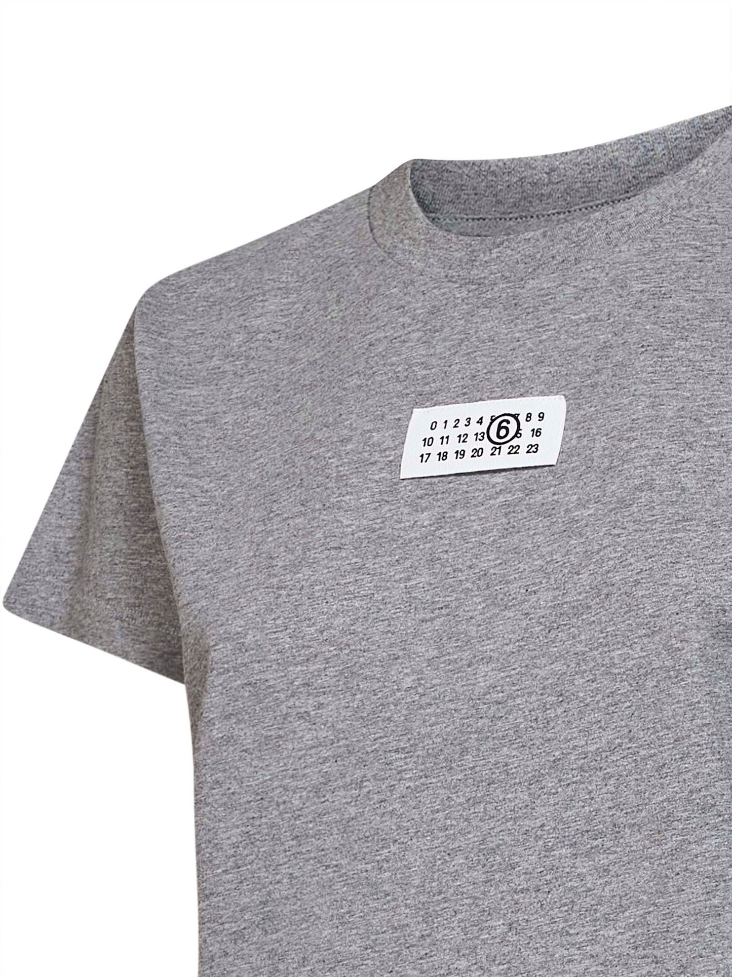T-shirt Numeric in cotone grigio melange