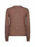 Light brown wool blend cardigan with contrasting trims