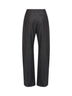 Pantaloni sartoriali a gamba larga in misto lana grigia