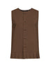 Camel virgin wool blend vest