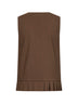 Camel virgin wool blend vest