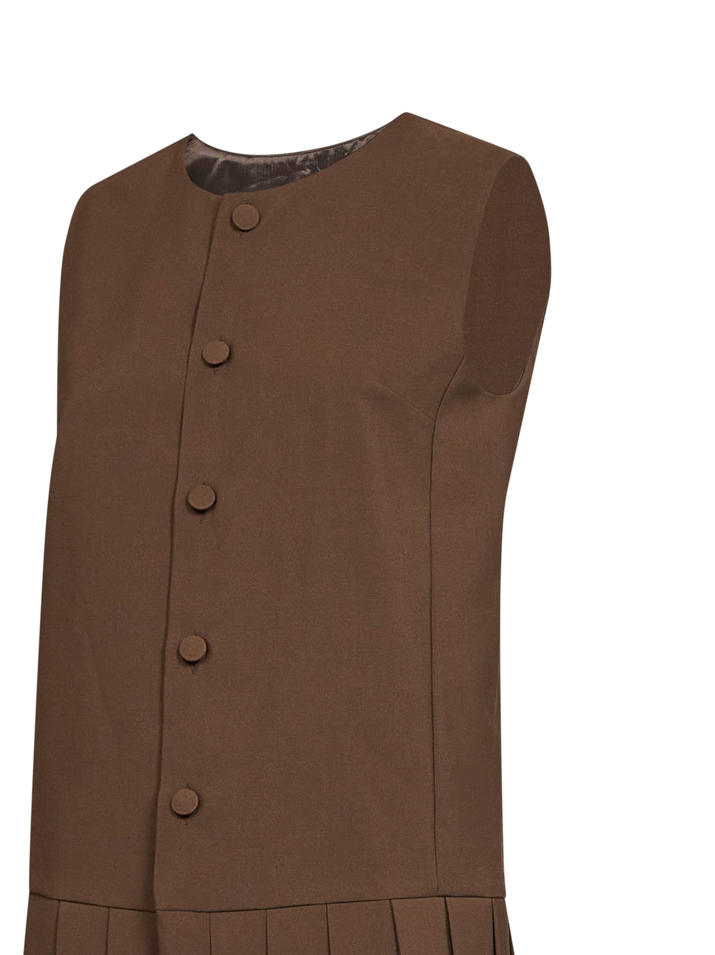 Camel virgin wool blend vest