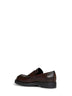 Cappuccino leather urban biker loafers