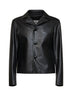 Black faux leather jacket