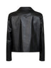 Black faux leather jacket